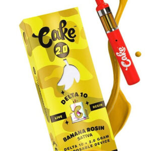 Banana Rosin - Cake Delta 10 Live Resin Disposable Vape 2G