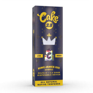 King James XIII - CAKE Delta 8 Live Resin Disposable Vape 2G
