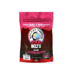 Solar Strawberry - Galaxy Treats Sour Belts Gummies 3000MG