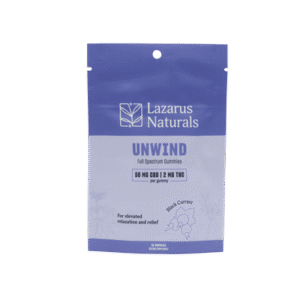 Unwind CBD THC Gummies 10CT - Lazarus Naturals