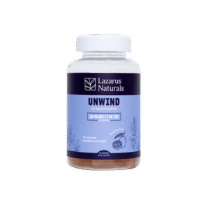 Unwind CBD THC Gummies 40CT - Lazarus Naturals