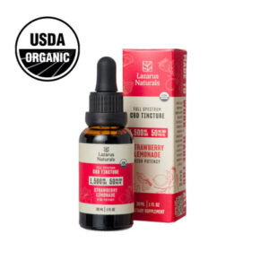 Full Spectrum Strawberry Lemonade CBD Tincture 1,500MG - Lazarus Naturals