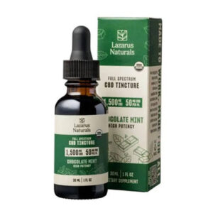 Full Spectrum Chocolate Mint CBD Tincture 1,500MG - Lazarus Naturals