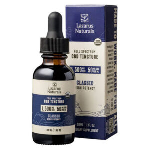 Full Spectrum Classic CBD Tincture 1,500MG - Lazarus Naturals