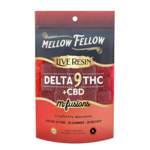 Raspberry Macaron - Mellow Fellow Delta-9 Live Resin Gummy 400MG