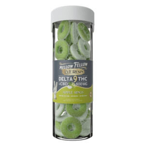 Apple - Mellow Fellow Delta-9 Gummy Rings 800MG
