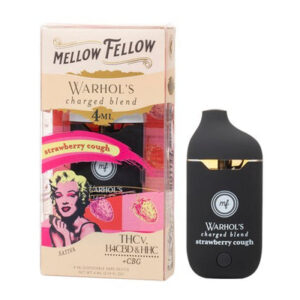 Strawberry Cough - Mellow Fellow Warhol's Charged Disposable 4mL