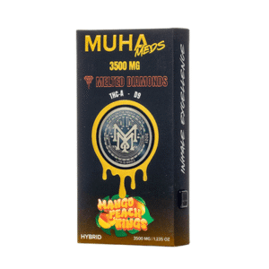 Mango Peach Rings - Muha Meds Melted Diamonds Disposable 3.5G