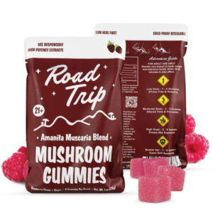 Raspberry - Road Trip Amanita Muscaria Mushroom Gummies