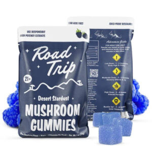 Blue Raspberry - Road Trip Desert Stardust Mushroom Gummies