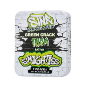Green Crack - STNR Creations Smighties THCA Pre-Rolls 4.9G