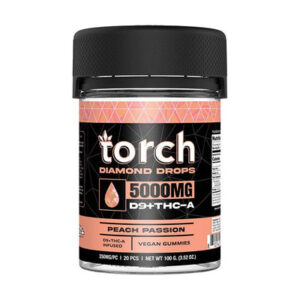 Peach Passion - Torch Diamond Drops Blend Gummies 5000MG