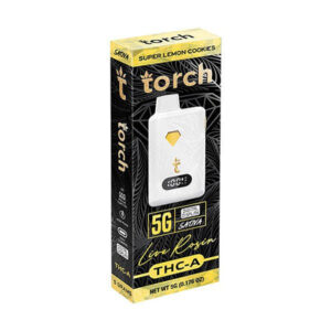 Super Lemon Cookies - Torch THC-A Live Rosin Disposable Vape 5G