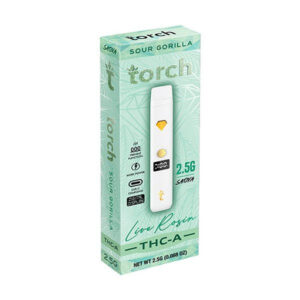 Sour Gorilla - Torch THC-A Live Rosin Disposable Vape 2.5G