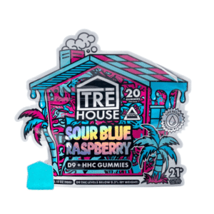 Sour Blue Raspberry - Tre House D9 HHC Live Resin Gummies 400MG