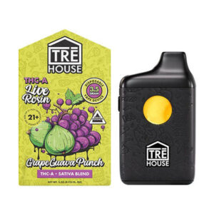 Grape Guava Punch - TRE House THC-A Live Rosin Disposable 3.5G
