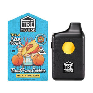 Texas Peach Cobbler - TRE House THC-A Live Rosin Disposable 3.5G