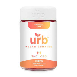 Tropical Lush - Urb 1:1 THC CBD Gummies 750MG