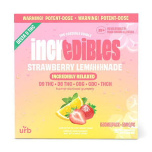Strawberry Lemahhhnade - Urb X Incredibles THC Gummies 1500MG