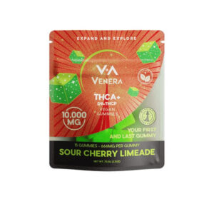 Sour Cherry Limeade - Venera THCA Gummies 10000MG