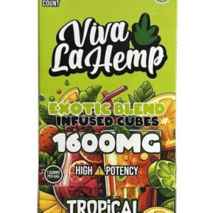Tropical Punch - Viva La Hemp Exotic Infused Cubes Gummy 1600MG