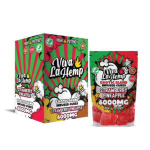Strawberry Pineapple - Viva La Hemp Infused Cube Gummies 6000MG