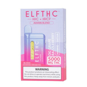 OG Grape Razzleberry -  ELF THC Avarin Blend Disposable Vape 5G