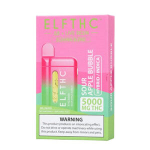 Sour Apple Bubble -  ELF THC Eldarin Blend Disposable Vape 5G